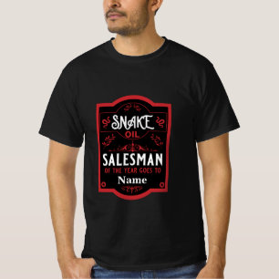 Camiseta Vendedor de óleo de cobra presentes engraçados par