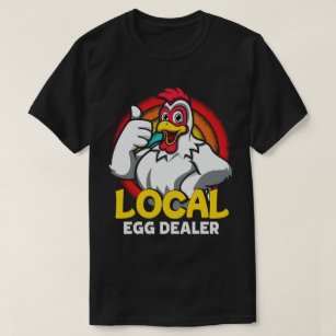 Camiseta Vendedor de Ovos Local Farmador de Fazendas de Gal