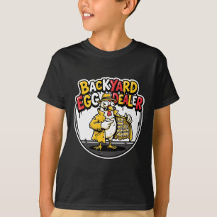 Camiseta Vendedor de Ovos no Quintal Design Engraçado de Fr
