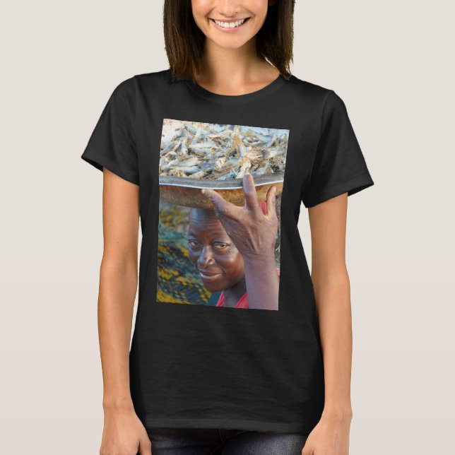 Camiseta Vendedor de peixes de Saint-Louis, Senegal (Frente)