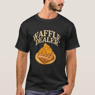 Camiseta Vendedor de Waffle Frango e Waffles Design de Comi
