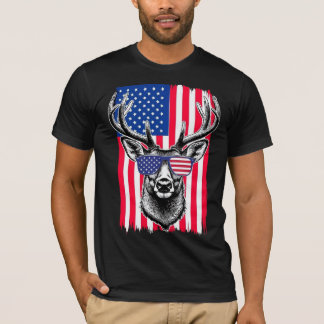 Camiseta Vendedor Patriótico Vestindo Bandeira Americana Óc