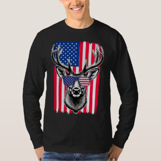 Camiseta Vendedor Patriótico Vestindo Bandeira Americana Óc