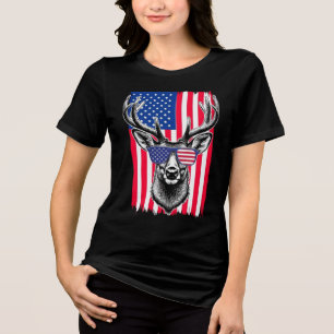 Camiseta Vendedor Patriótico Vestindo Bandeira Americana Óc