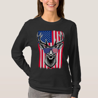 Camiseta Vendedor Patriótico Vestindo Bandeira Americana Óc