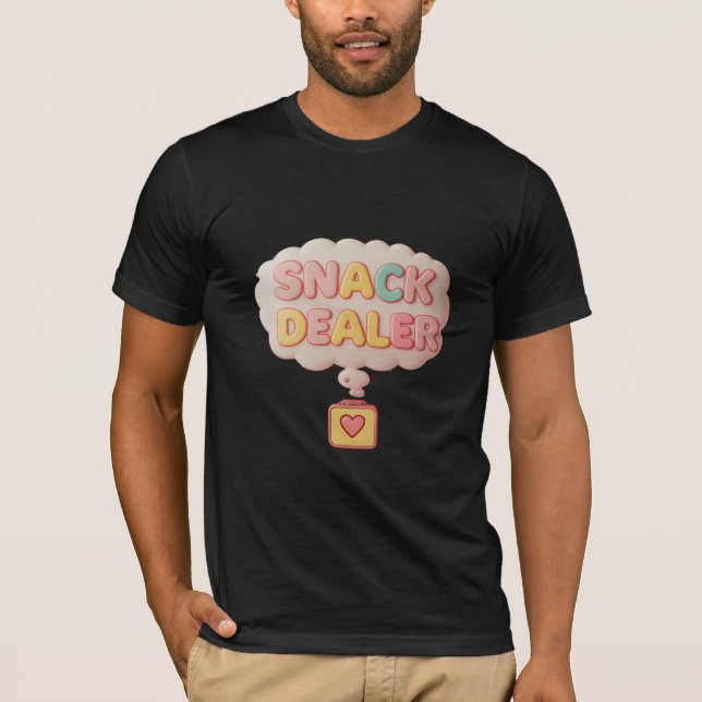 Camiseta Vendedora de Lanche Mãe Divertida Fofa Caixa de Al (Frente)