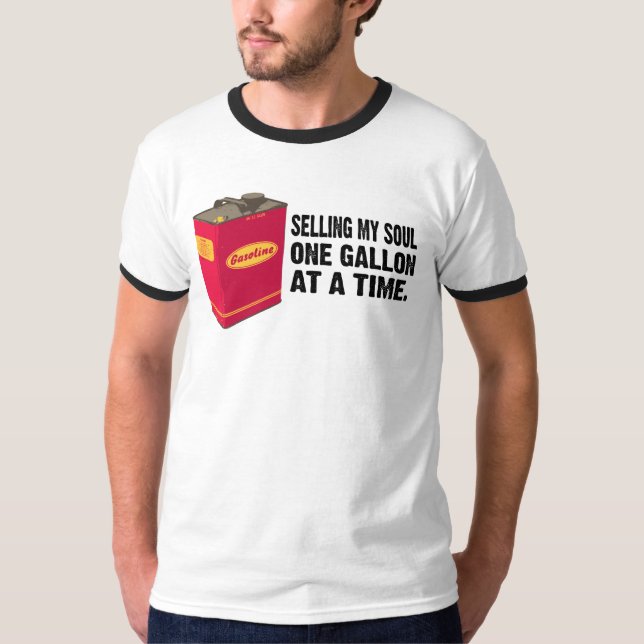 Camiseta Vendendo minha alma - tipo preto (Frente)