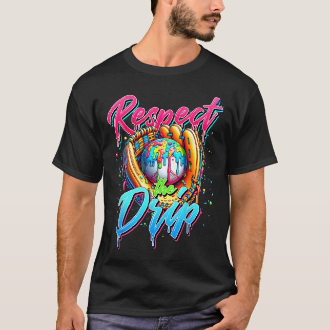 Camiseta Vender Rapazes Drip Sorvete Jovens Respeitam O Dr. (Frente)