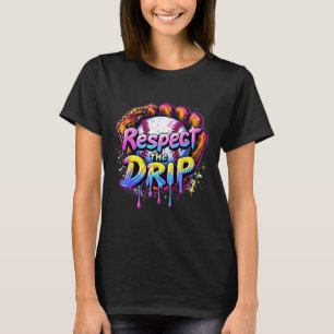 Camiseta Vender Rapazes Drip Sorvete Jovens Respeitam O Dr.
