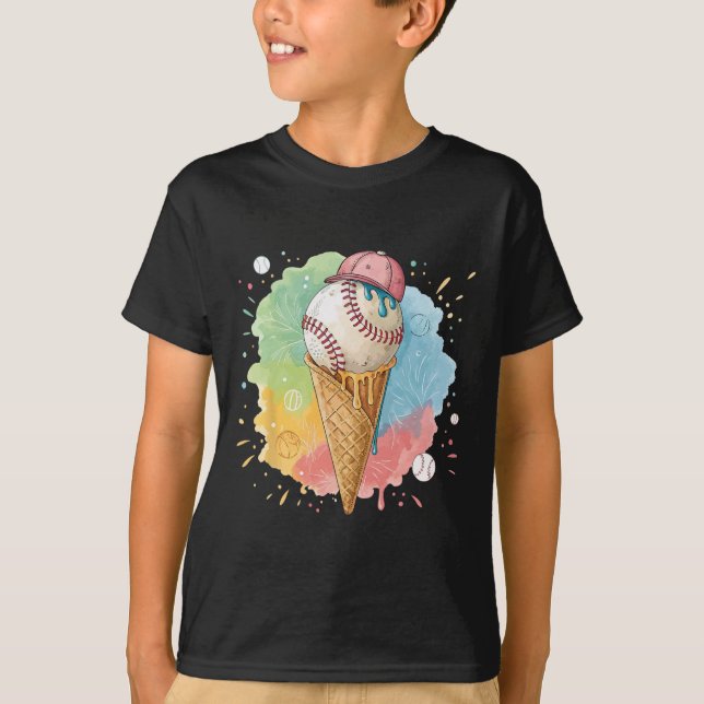 Camiseta Vender Sorvete Watercolor Venda 3 (Frente)