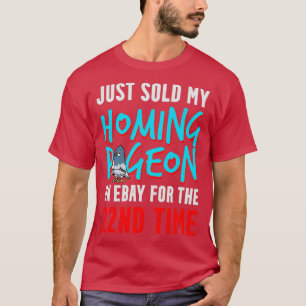 Camiseta Vendi meu pombo-correio pela 22ª vez engraçado 1