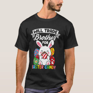 Camiseta VENDO Irmão POR DOCE DE Páscoa Coelho da Páscoa H