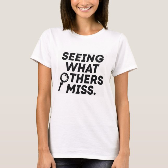 Camiseta Vendo o que os Outros Desconhecem – Analista de Ri (Frente)