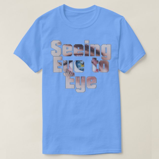 Camiseta Vendo Olhos a Olho (Frente do Design)
