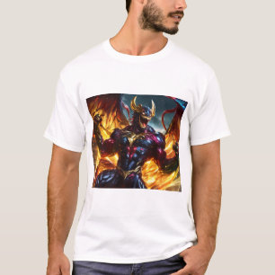 Camiseta "Veneno Negro vs Cromo e Deus Prateado Dourado Arc