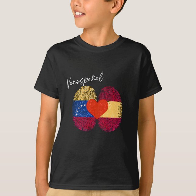 Camiseta “Venespañol” – Orgullo Venezuela y España (Frente)