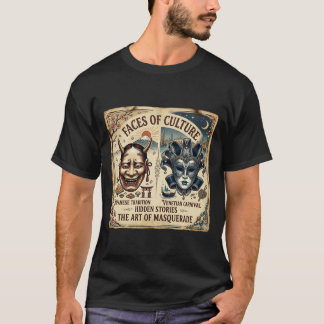 Camiseta Venetian Japanese Mask Artistic Tee