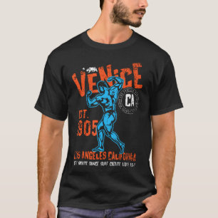 Camiseta Veneza Est. 1905 Califórnia Retro Vintage Desgasta