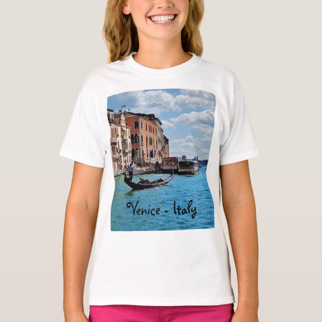 Camiseta Veneza Gondolas Itália Europa (Frente)