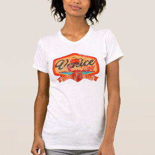 Camiseta Veneza Itália Citta delle acque distingue o rótulo