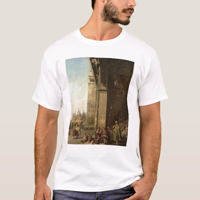 Camiseta Veneza: Praça di San Marco e a colunata (Frente)