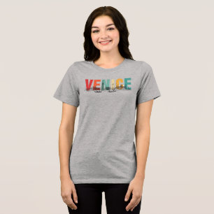 Camiseta Veneza Texto com Silhueta