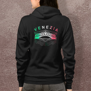 Camiseta Venezia Rialto Bold Lines Womens Cheio Zip Hoodie