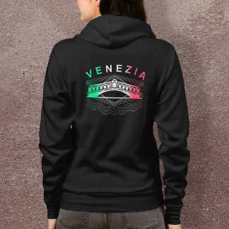 Camiseta Venezia Rialto Bold Lines Womens Cheio Zip Hoodie