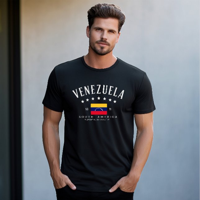 Camiseta Venezuela | Bandeira da Venezuela Longitude Modern (Modern Venezuela flag t-shirt )