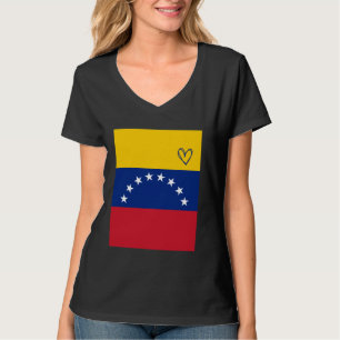 Camiseta Venezuela: Bandeira do Coração Venezuela - Patrimô
