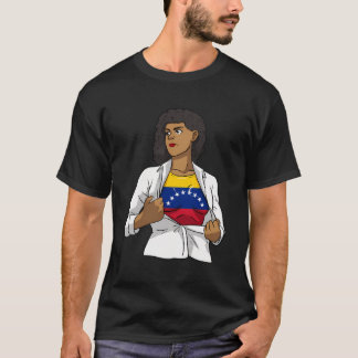 Camiseta Venezuela: Bandeira venezuelana hispânica Woma