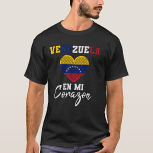 Camiseta Venezuela: Bandeira venezuelana orgulhosa Coração