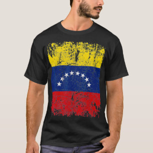 Camiseta VENEZUELA Bandeira Vintage Homens Mulheres Crianç