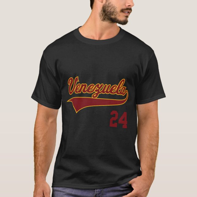 Camiseta Venezuela Beball Vinotinto Beisbol (Frente)