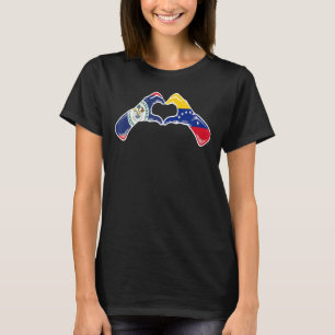 Camiseta Venezuela Belize Sinalizador venezuelano Coração B