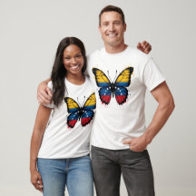 Venezuela Butterfly Venezuelan Flag Patriotic Butt