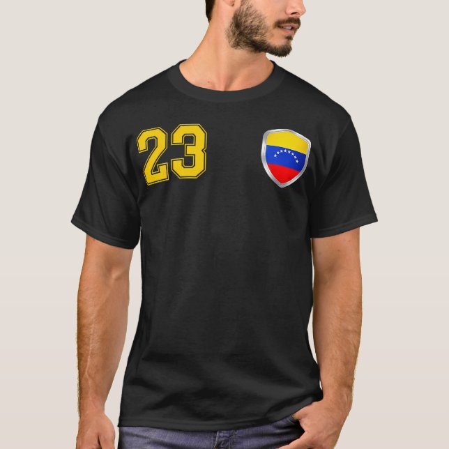 Camiseta Venezuela - Design De Futebol Da Equipe La Vinotin (Frente)