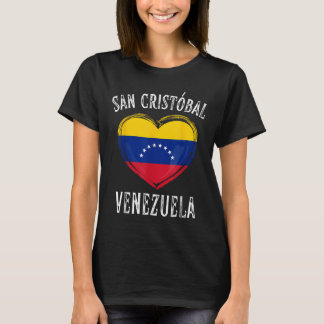 Camiseta Venezuela Flag Heart San Cristobal City