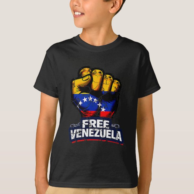 Camiseta Venezuela Flag Venezuela Libre 2026  (Frente)