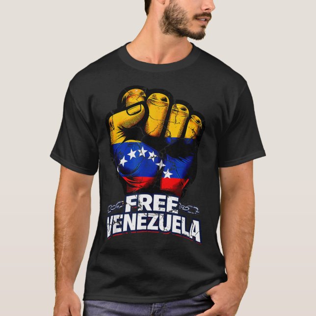 Camiseta Venezuela Flag Venezuela Libre 2026  (Frente)