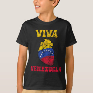 Camiseta Venezuela Livre 2026 Bandeira do Coração da Venezu