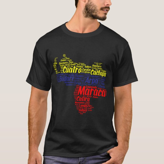 Camiseta Venezuela - Mapear Tricolor (Frente)