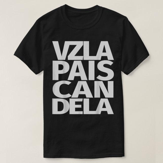 Camiseta Venezuela Pais Candela Venezuela (Frente do Design)
