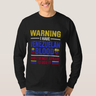 Camiseta Venezuela: Patrimônio Raiz Venezuelano Orgulhoso d