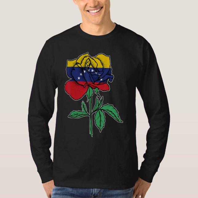 Camiseta Venezuela Rose Venezuela Venezuelan (Frente)