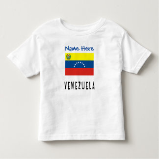 Camiseta Venezuela Venezuelan Flag Blue Personalized Name