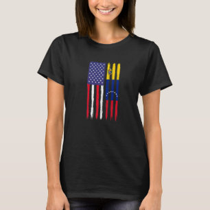 Camiseta Venezuelano domina metade da bandeira americana, v
