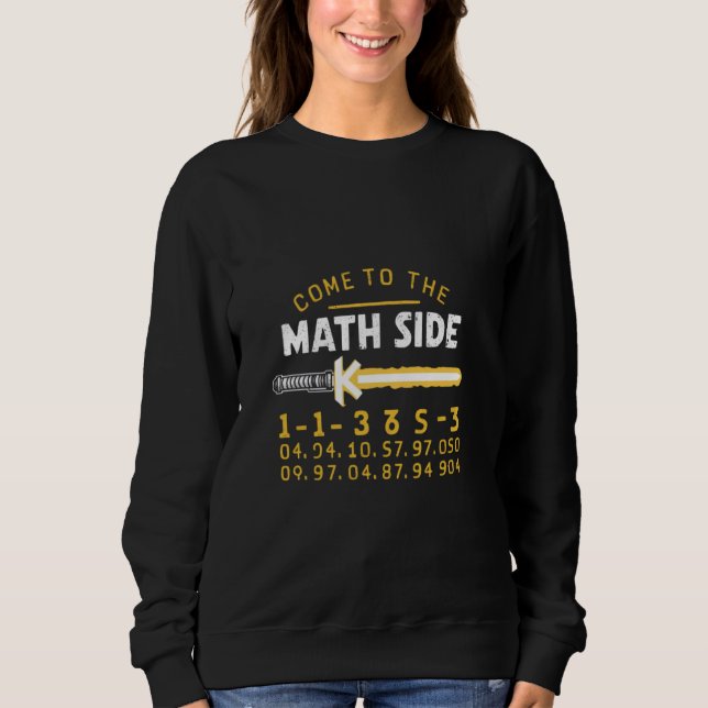 Camiseta Venha Ao Lado Da Matemática Temos Nerd De Geek De  (Frente)