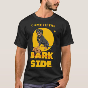 Camiseta Venha Ao Lado Do Latido Temos Cookies Rottweiler