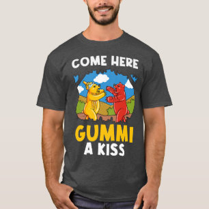 Camiseta Venha Aqui Gummi Um Beijo Urso Gommy Premium